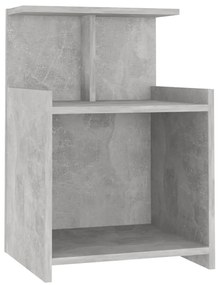 2 db betonszürke szerelt fa éjjeliszekrény 40 x 35 x 60 cm
