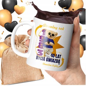 Születésnapi Bögre 20 30 40 Éves Sztárnak Vicces Ajándék Nyomott Mintával