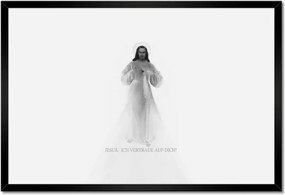 Poszterek keretben 60x40 Jesus Ich vertraue Dich