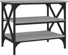 vidaXL szürke sonoma színű szerelt fa kisasztal 55x38x45 cm