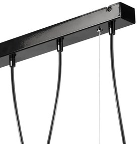 Csillár zsinóron TARO 5xE27/60W/230V fekete