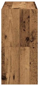 2 db antik fa színű cipőtartó állvány halmozható 60x30x30,5 cm