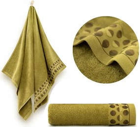 Fürdőlepedő 70x140 Zen 2-100% egyiptomi pamut Zwoltex 450g Olíva