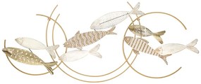 Fali dekoráció halas mozdulat 142,9x5x61,6cm