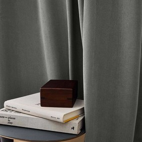Antracitszürke kordbársony termo függöny 140x260 cm Madison – douceur d'intérieur