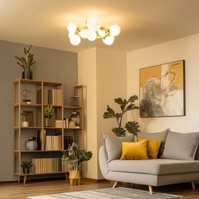 Brilagi - LED Felületre szerelhető csillár MILLA 10xG9/3W/230V arany/fehér