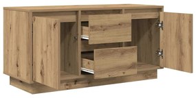 kézműves tölgy színű TV-szekrény LED-lámpákkal 100x41x50 cm