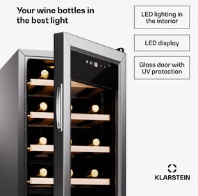 Klarstein Shiraz Premium Smart 18, Borhűtő akár 18 palack részére