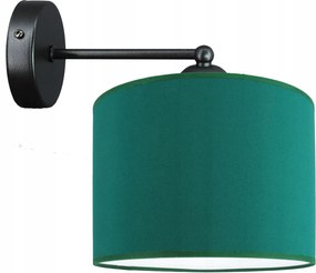 Modern fali lámpa, fali lámpabúra 20cm üveg zöld, zöld Led