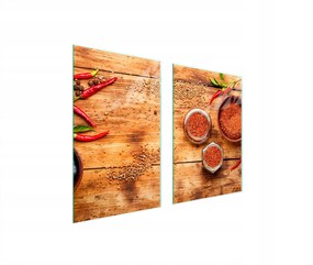 Üveg Konyhai Védőlap 65x52 Chili Edzett Üveg