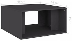 4 db szürke szerelt fa dohányzóasztal 33 x 33 x 33 cm