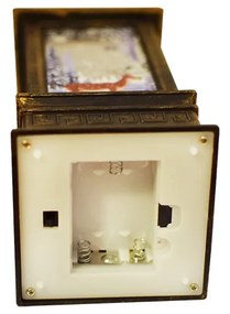Karácsonyi mintás LED lámpás Szarvas Képpel - 19 cm Bambi l10985