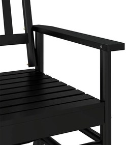 fekete tömör nyárfa hintapad 118 x 70 x 104,5 cm