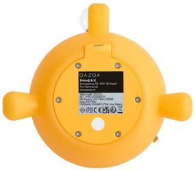 Modern sárga asztali lámpa LED-del, újratölthető - Bulby