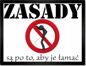 Poszterek keretben 40x30 Szabályszegés