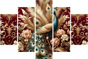 Kép – Elegáns páva (150x105 cm)
