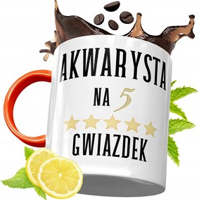 Narancssárga Bögre Akvarista Ajándék fényképes nyomtatással