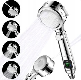 Zuhanyfej Zuhany Led Hőmérséklet Kijelző Hőmérséklet Kijelzővel