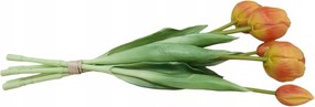 5 db-os narancs tulipán csokor 39 cm CX0213