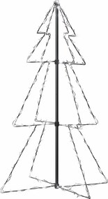 vidaXL 160 LED-es beltéri/kültéri kúp alakú karácsonyfa 78 x 120 cm