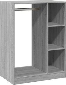 vidaXL szürke sonoma színű szerelt fa ruhásszekrény 77 x 48 x 102 cm