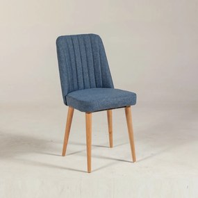 Vina Dark Blue and Atlantic Pine étkezőszék