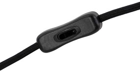 Art Deco asztali lámpa fekete füstüveggel 45,5 cm - Pallon