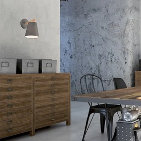 Fali lámpa ELLIE 1xE27/60W/230V szürke