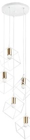 Ideal Lux Ideal Lux - Csillár zsinóron ICE 5xE27/60W/230V átm. 50 cm fehér ID237671