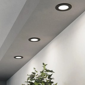 Eglo 901385 – FUEVA beépíthető LED mennyezeti lámpa szett, 3×LED, LED/3,7W/230V, Ø 8,8 cm, fekete