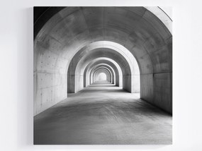 Vászonkép Canvas Építészet Város Alagút Folyosó Beton 40x40