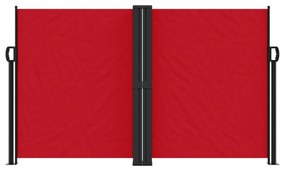 piros behúzható oldalsó napellenző 140x1200 cm