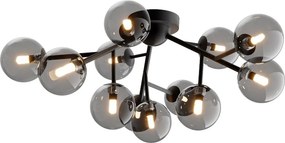 Maytoni modern mennyezeti lámpa dallas matt fekete mymod545cl-12b