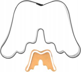 Lyukasztó Keksz Forma Mézeskalács Acél Szárny Angyal Karácsony