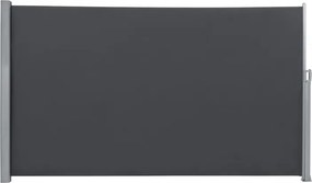 Oldalsó terasznapellenző, belátásgátló, szürke, 280 g/m² 200 x 400 cm