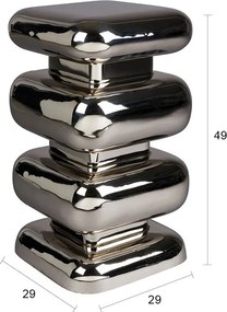 Fém tárolóasztal 29x29 cm Stubby – Dutchbone