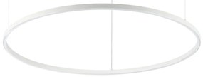 Ideal Lux - ORACLE SLIM kábeles LED csillár, 53W, 230V, 4000K, átm. 90 cm, fehér