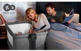 KINDERKRAFT - Bölcső NESTE GROW söt. szürke