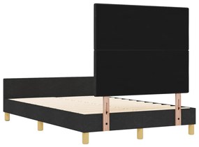 Ágykeret Fekete 120x200 cm Szövet