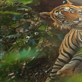 Pihenő tigris képe (120x50 cm)