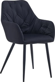 Design fotel, fekete Velvet szövet, VERIO NEW