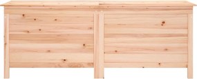 vidaXL tömör fenyőfa kerti tárolóláda 150x50x56,5 cm