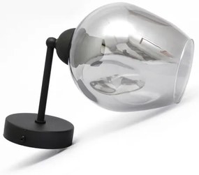 Fali lámpa LILI 1xE27/15W/230V fekete/szürke