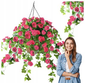 Szörfözés Mesterséges Muskátli, Mint Élő Mesterséges Virágok Az Erkélyen Kúszónövények