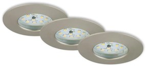Briloner 7231-032-KÉSZLET 3x LED dimmelhető fürdőszobai lámpa LED/5,5W/230V IP44