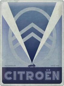 Fém tábla Citroen 2CV Logo, (30 x 40 cm)