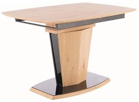 Houston étkezőasztal 120 × 80 cm, tölgy / fekete