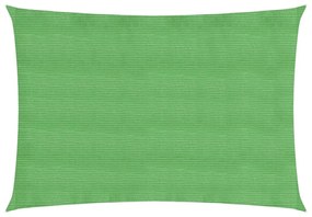 világoszöld négyszögletű HDPE napvitorla 160 g/m² 2 x 3,5 m