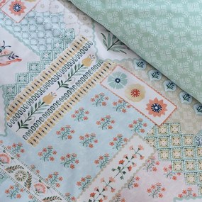 Kétszemélyes háromrészes ágyneműhuzat 200x200 cm Folk Patchwork – Catherine Lansfield