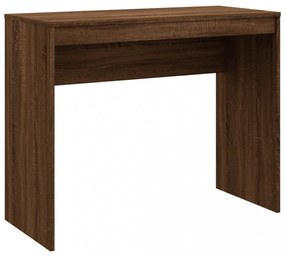 barna tölgy színű szerelt fa íróasztal 90 x 40 x 72 cm